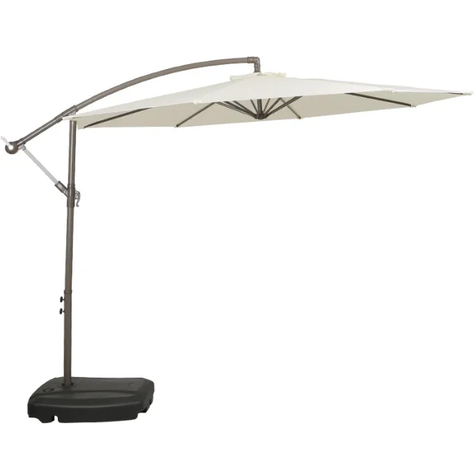 

Cantilever Patio Umbrella with Base Included, 360° Rotation Outdoor Offset Umbrella for Backyard, Deck, Poolside