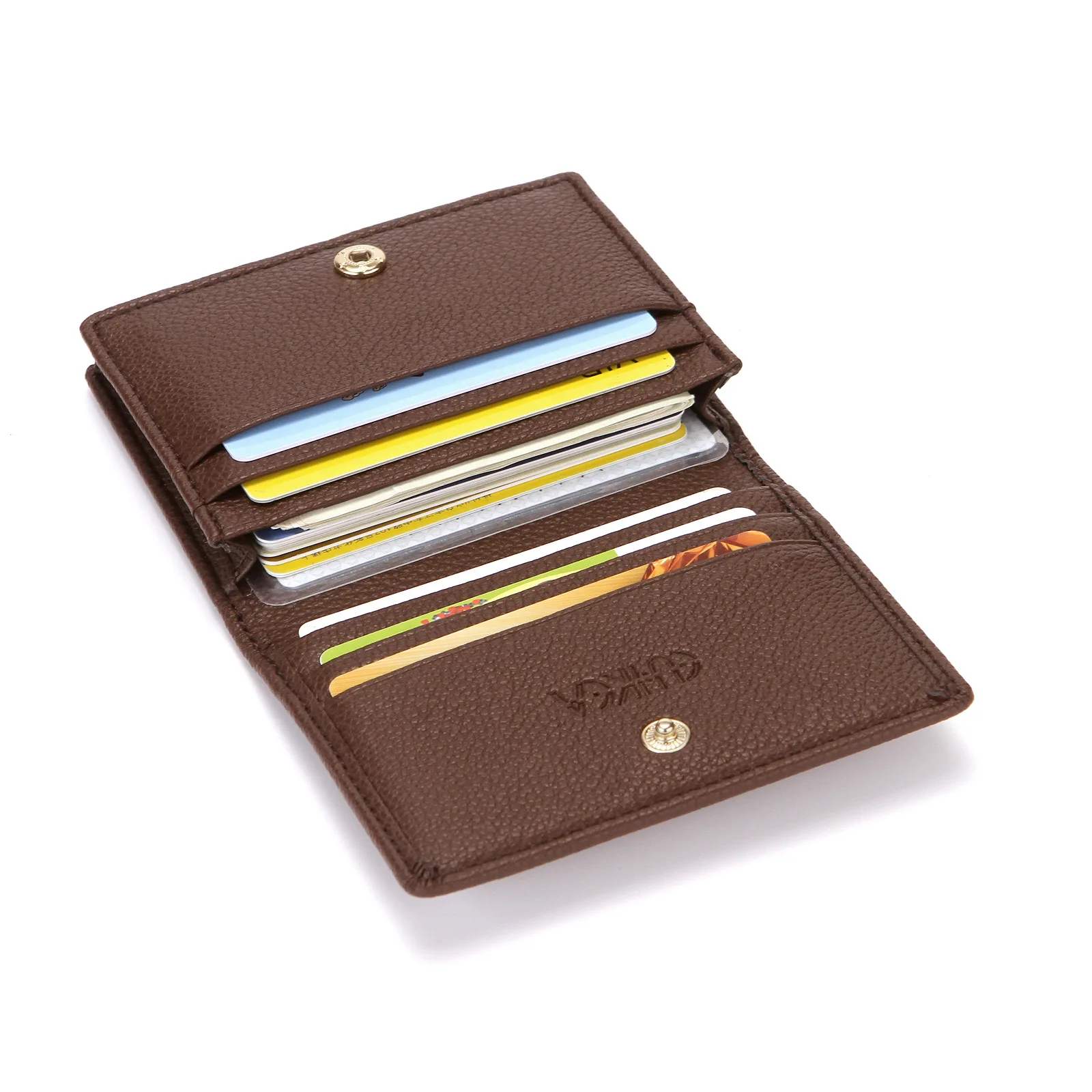 Men Credit Card Holders Purse Women Card ID Holder Organizer Business Bags New Black Brown Fashion Leather Card Wallets