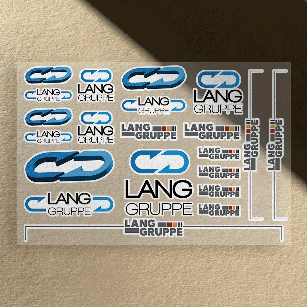 

Motorcycle Sticker Waterproof for Helme Tank Car Body Bicycle Universal Vinyl Decal L-Lang G-Gruppe