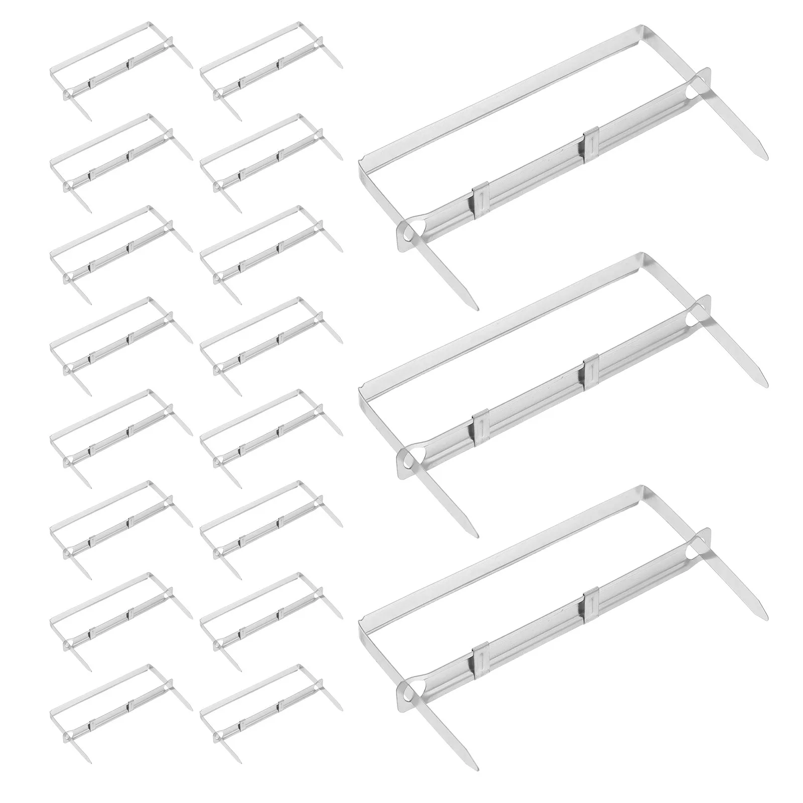 

50Pcs 3.5 Inch Metal Paper Fasteners Two Hole Punch Prong File Folder Fasteners Heavy Duty Document Clips for Office and School