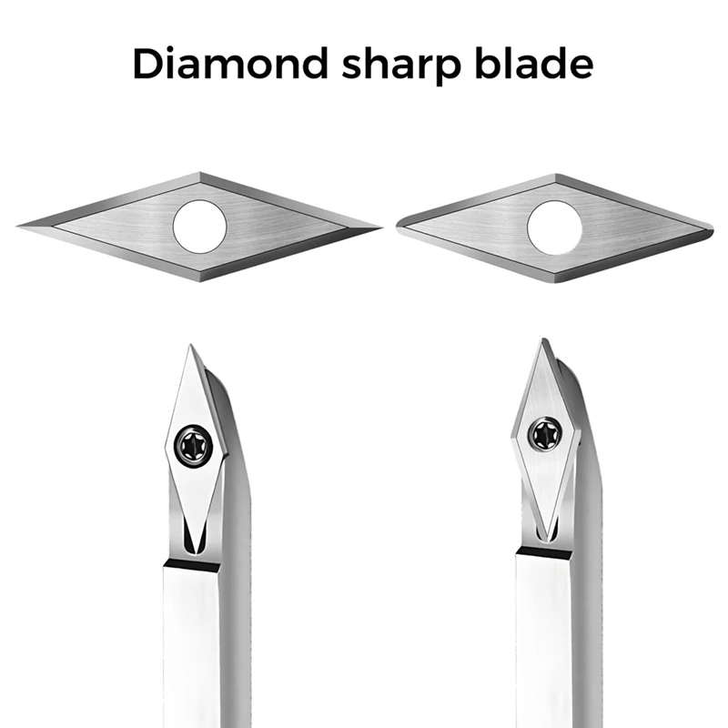 Ensemble d'inserts de fraises en carbure de tungstène, outils de tournage de tour à bois, 30x10mm, diamant, coin pointu et coin arrondi, durable, 10 pièces
