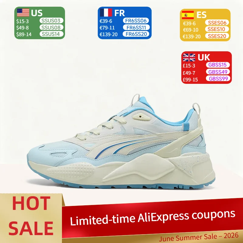 

Puma RS-X Efekt: Comfortable, Soft, Durable, and Non-Slip Low-Top Casual Shoes for Men and Women – White and Blue 404051-02