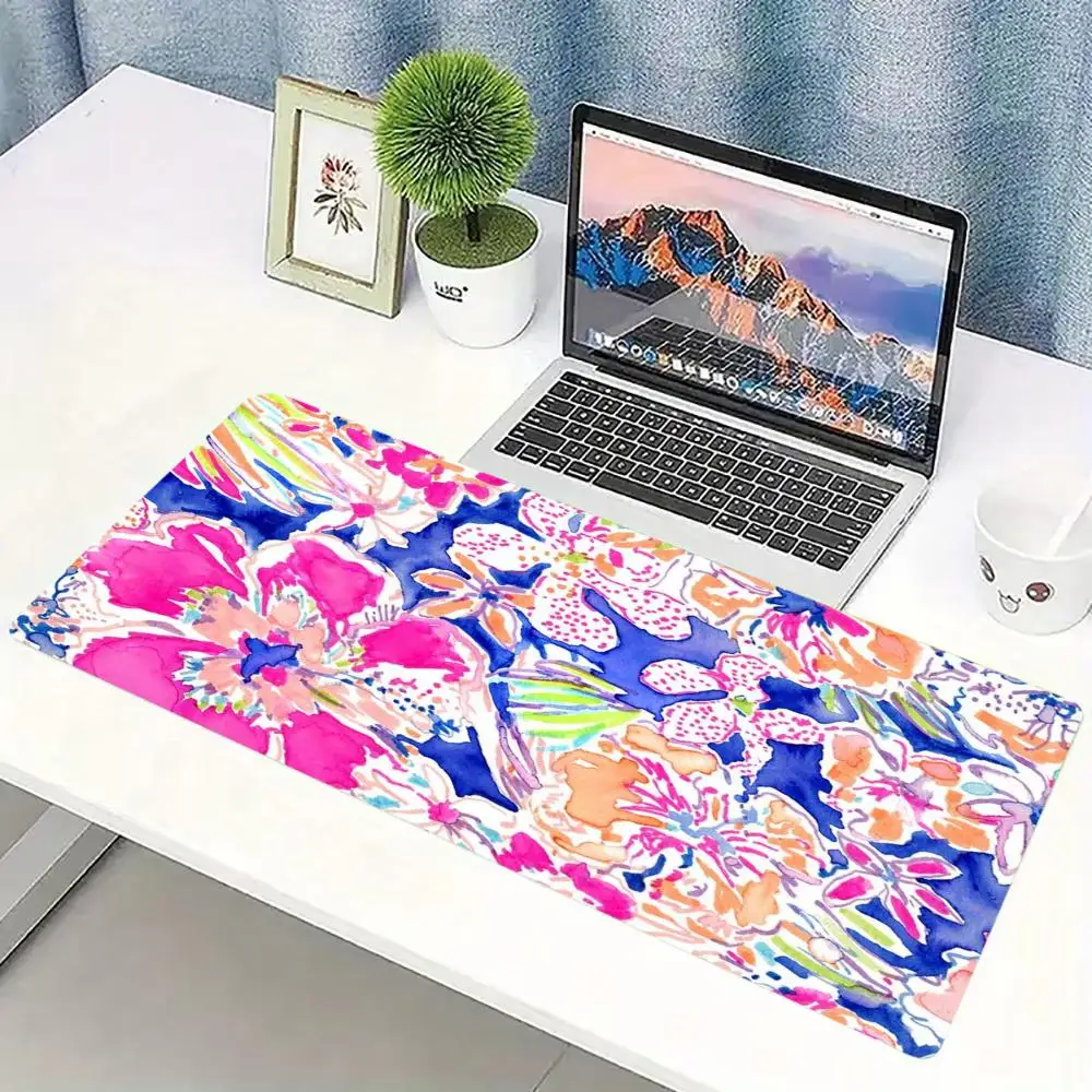 Colorful Ocean Coral Large Extended Gaming MousePad Non Slip Desk Mat Tropical Floral Plant Keyboard Mousepad For Laptop Desktop