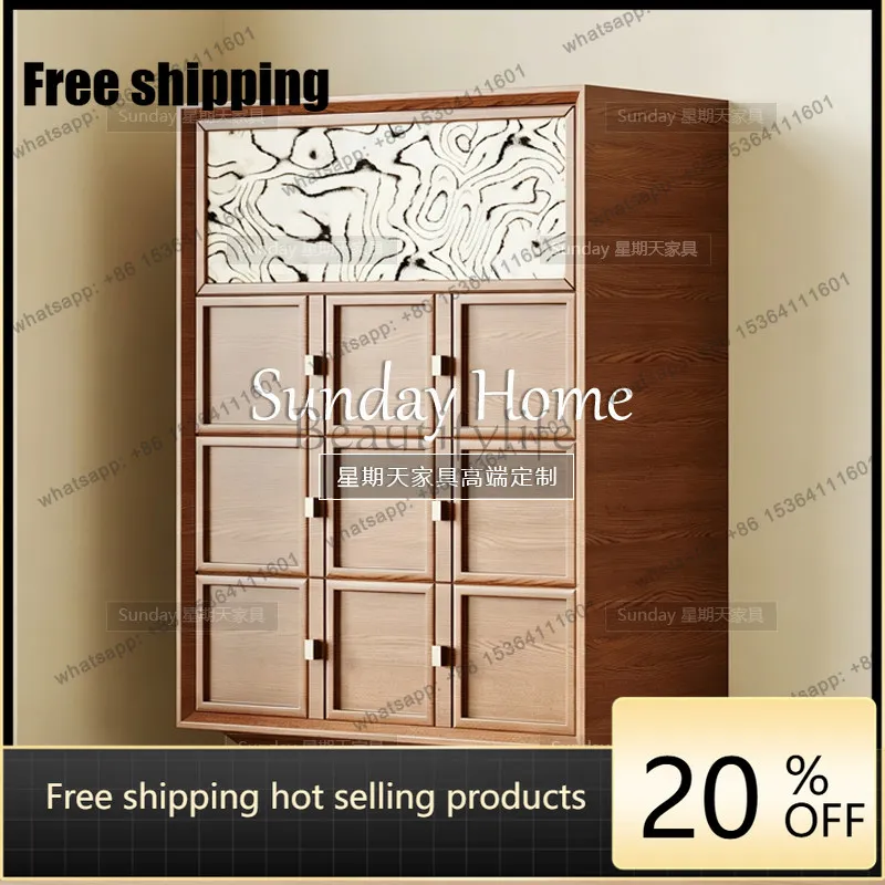Factory Direct Medieval Creative Entrance Cabinet Corridor Large Capacity Locker