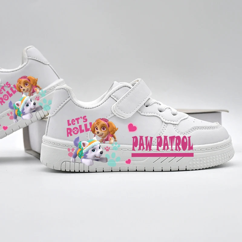 Mädchen Paw Patrol Cartoon Freizeitschuhe, neue rutschfeste Kindersneaker, niedliche weiße Sportschuhe, atmungsaktive Outdoor-Schuhe für Babys und Kinder – Detail 6