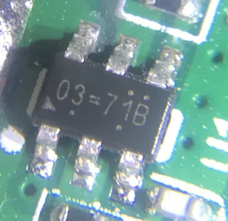 5 pezzi 6pin IC03 = 71B 03 = 307