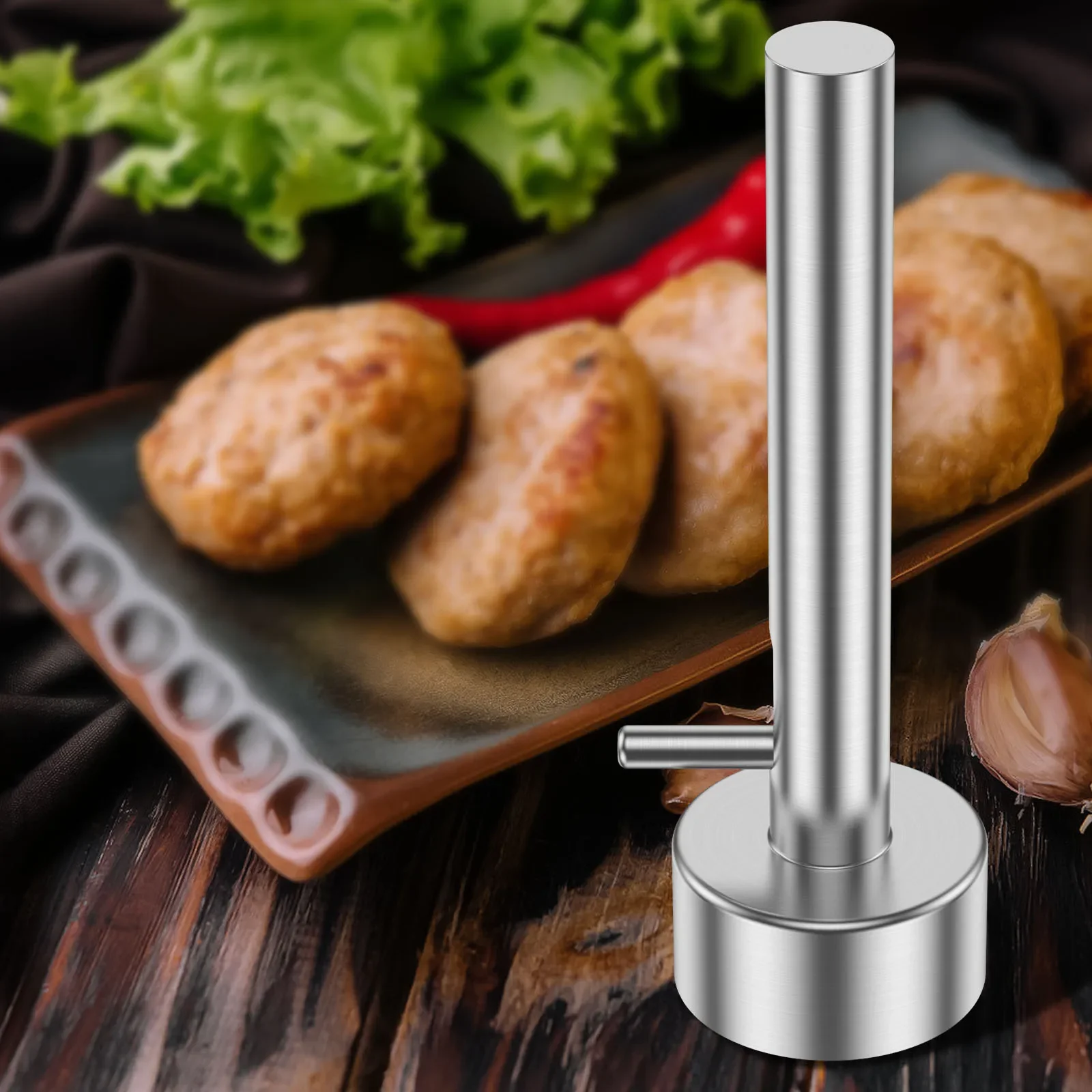 

Falafel Scoop Mold Maker Tool Food Safe and Non-Sticky Stainless-Steel Meatball and Falafel Baller Tool for Home Kitchen