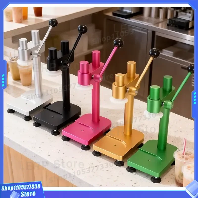 Manual Aluminum Can Sealing Machine for Street Stall Milk Tea Juice Portable Handheld Tin Container Capping Tool Equipment