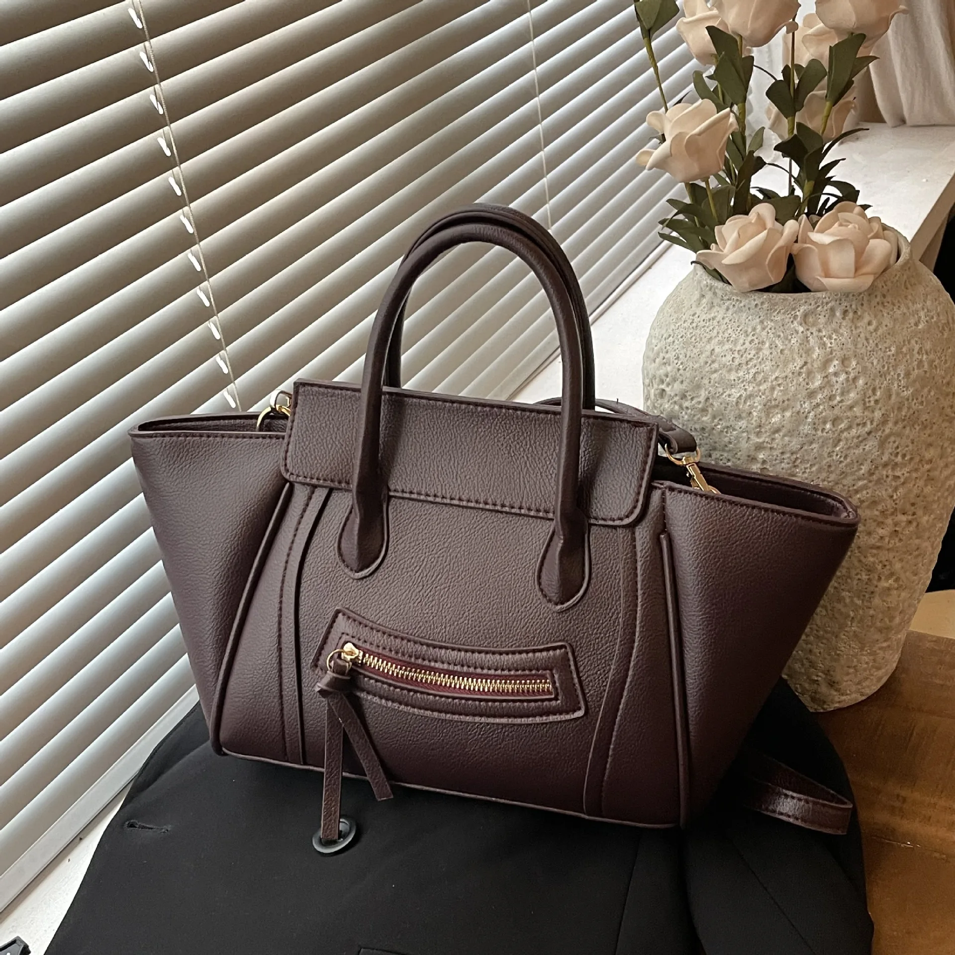 Commuter Fashion Tote met grote capaciteit |   Vintage trendy, veelzijdige crossbodytas voor dames