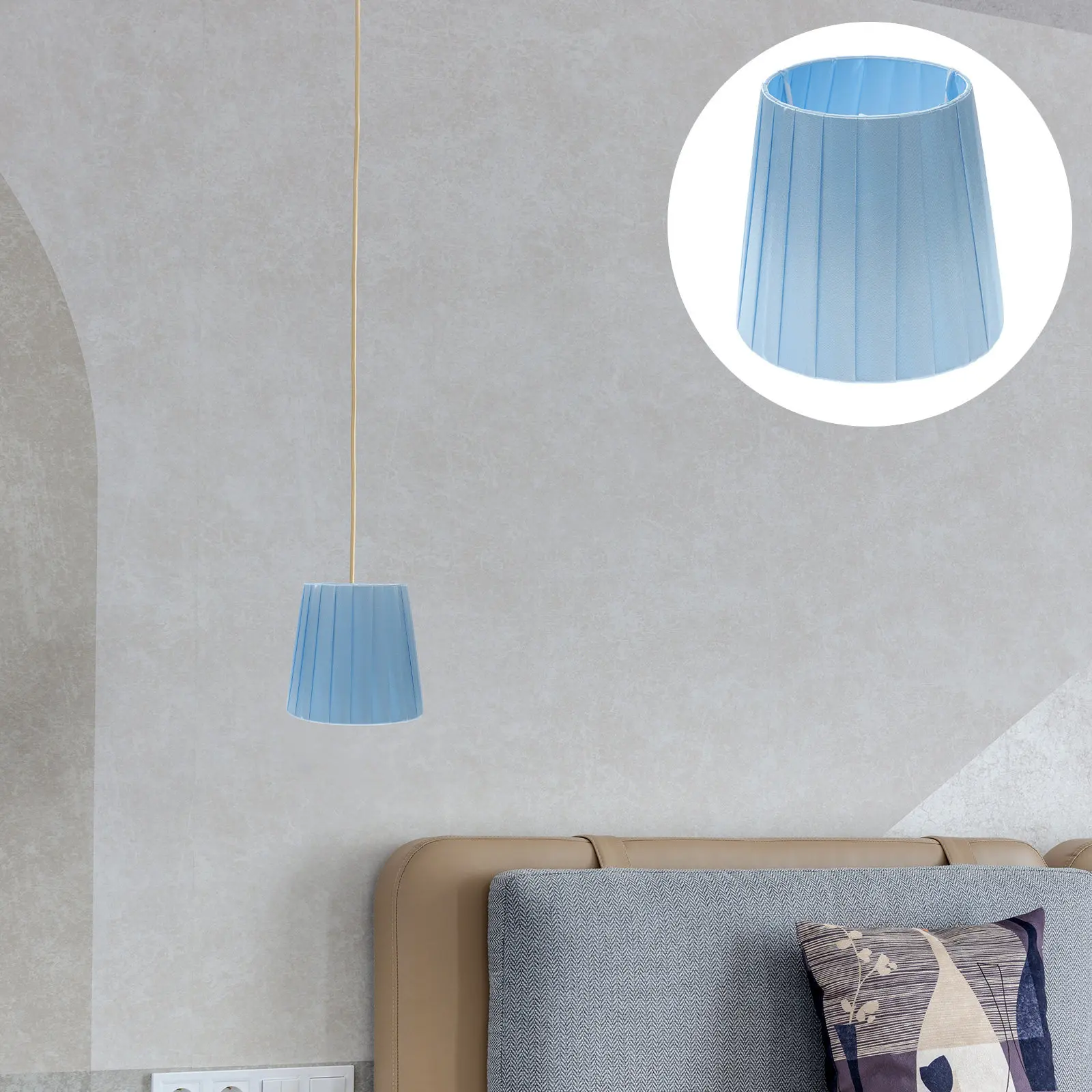 

Тканевый абажур-клипса для настольных и напольных ламп, прикроватных светильников, для кабинета, комнаты для йоги, современный простой декор