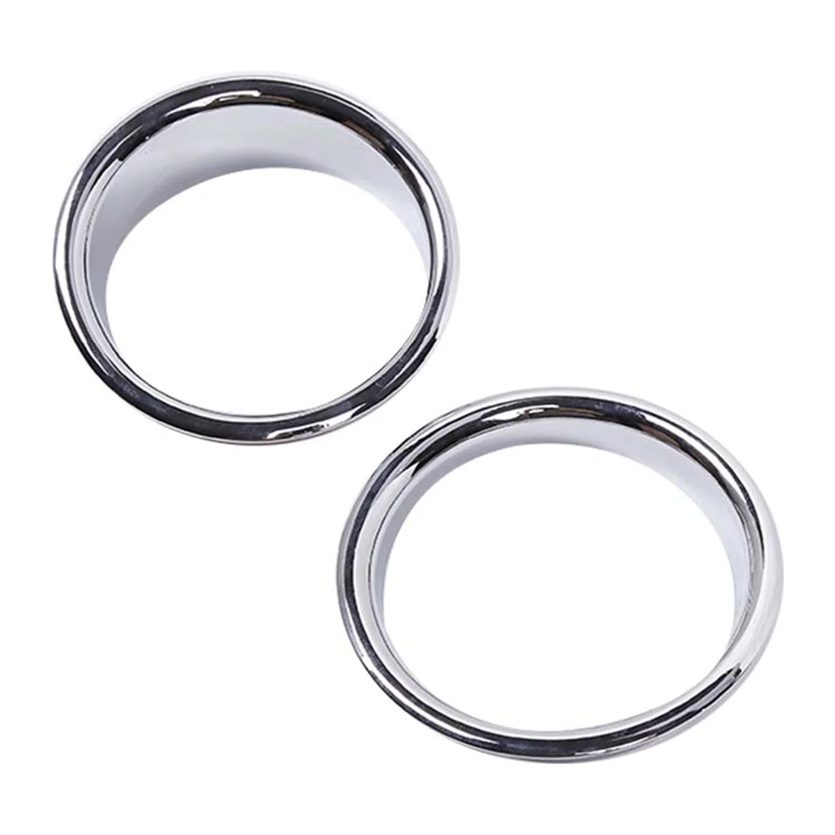 1Pair Car Front Bumper Fog Lamp Trim Rings Cover for Hummer H2 2003-2009 Chrome Fog Light Bezel Exterior Decorative