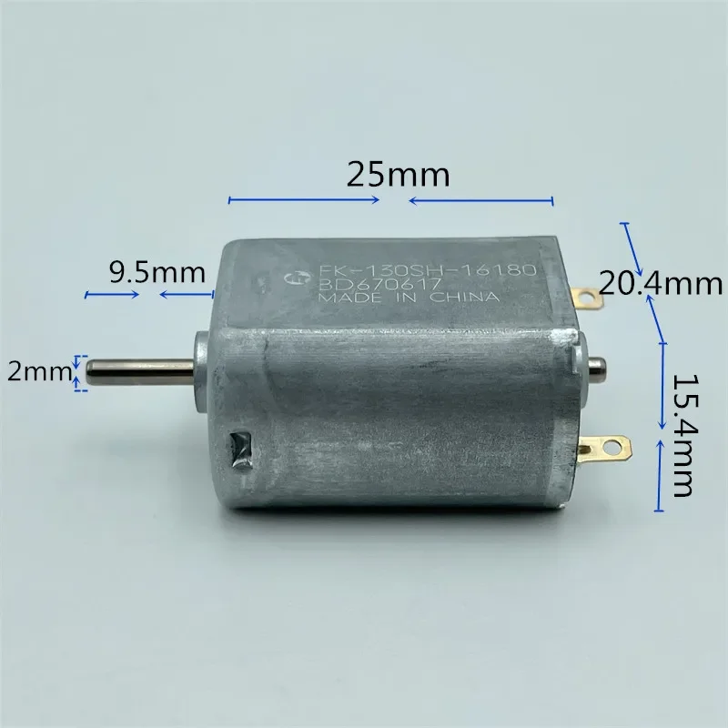 Oringal Mabuchi FK-130SH-16180 Carbon Brush Motor DC 1.5V- 6V 9300RPM High Speed for Toy Car Boat Models Home Appliance