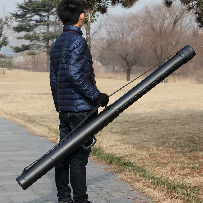 High Quality Adjustable Max 1.1-1.8 meter Alastic ABS Fishing rod tube fishing rod case rod bag outdoor tackle bag Lure rod box