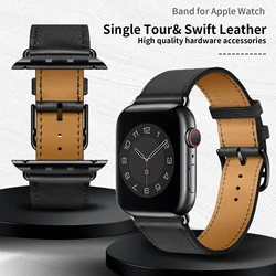 High Quality Handmade Genuine Leather Band for Apple Watch Utral 3 2 Iwatch Series 11 10 9 8 7 6 5  SE 3 45mm 46mm 49mm Bracelet