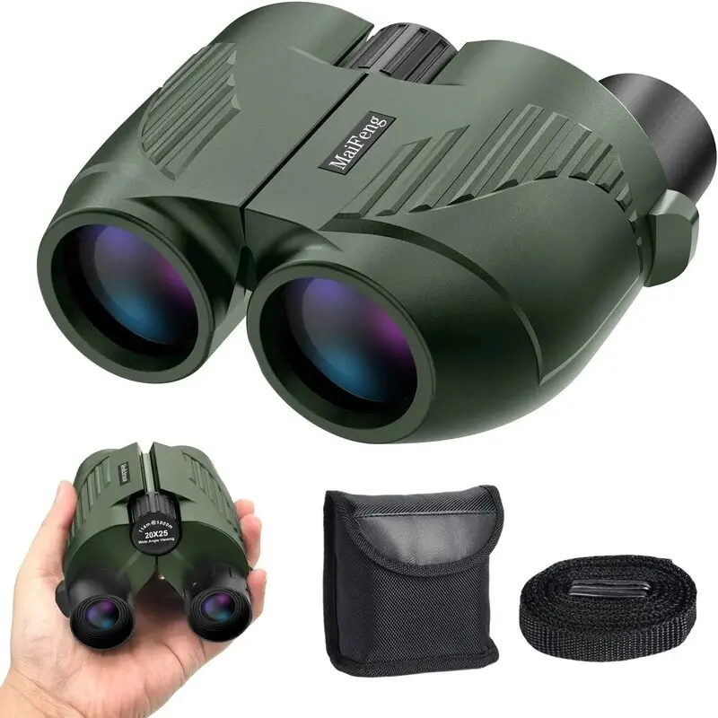 Binoculares Profesionales HD con Prisma BAK4 20X25, Impermeables, Potentes, Portátiles, para Observación de Aves, Caza y Actividades al Aire Libre