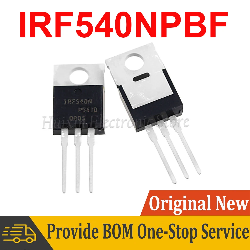 

5pcs IRF540N IRF540NPBF TO220 IRF540 IR540 MOSFET N-Channel transistor TO-220 new original