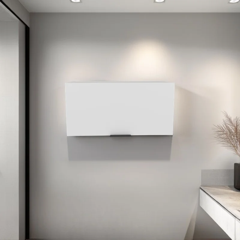 

Prentiss Wall Cabinet with Lift-Up Door, Wooden Kitchen Storage Solution
