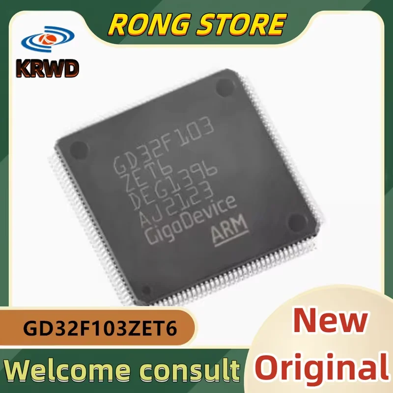 （5PCS）GD32F103 ZET6 New and Original Chip IC GD32F103ZET6 GD32F103 LQFP-144 ARM Cortex-M3 32-bit microcontroller-MCU