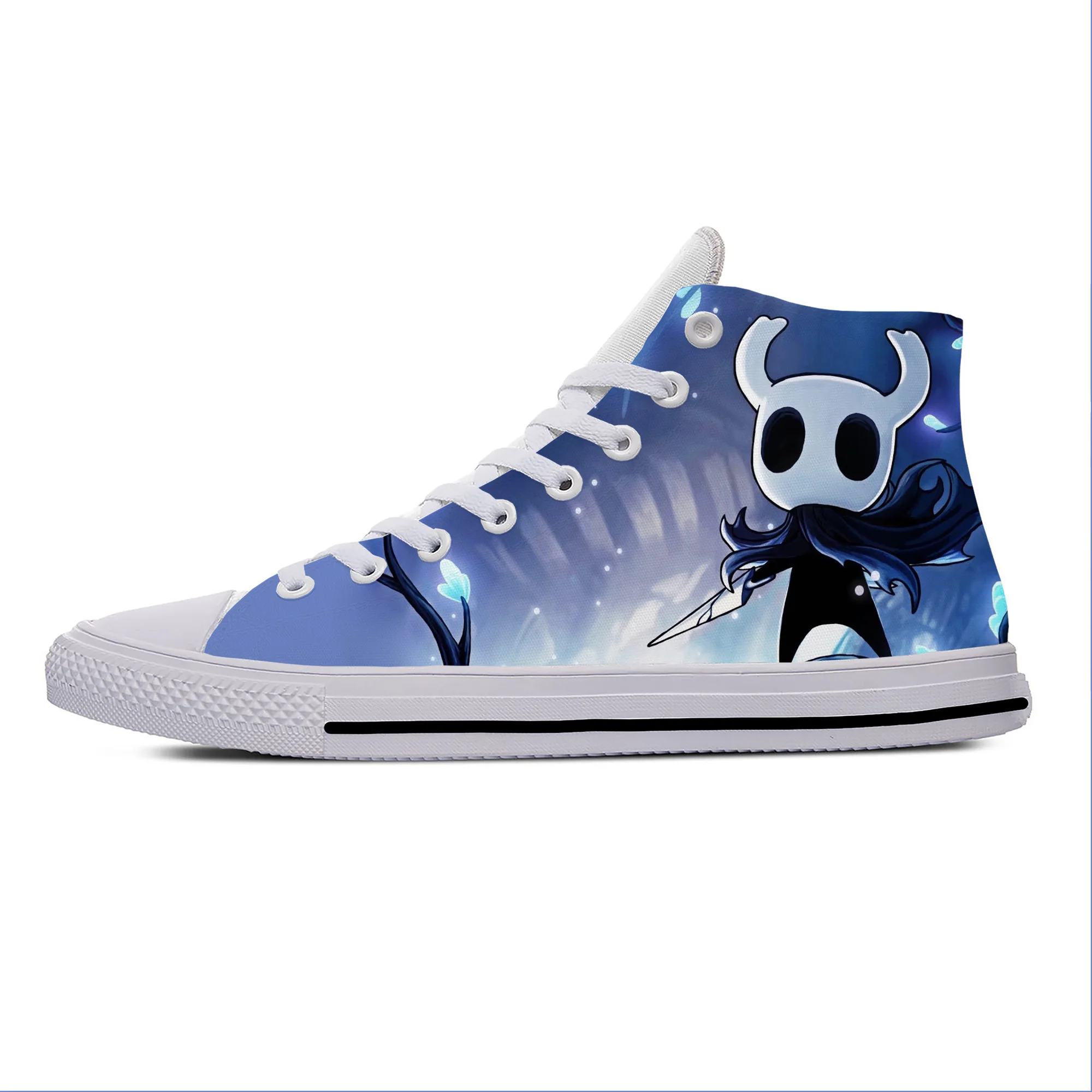 Summer Anime Cartoon Game Ghost Hollow Knight Cool Casual Shoes Breathable Men Women Sneakers High Top Lightweight Board Shoes