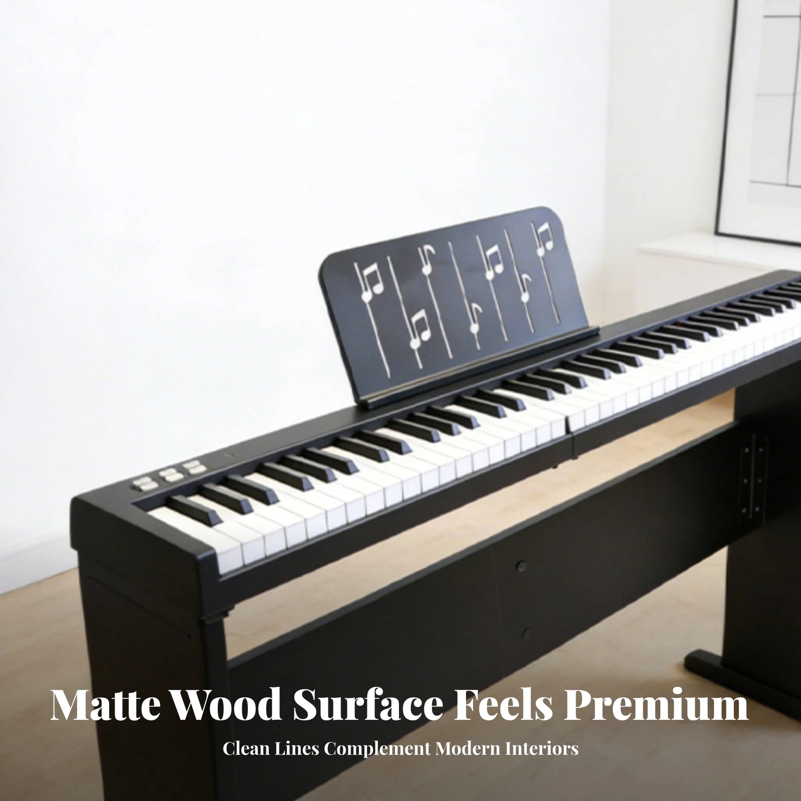 Digital Piano Stand Space-Saving Electric Piano Stand Heavy Duty Solid for Pianists, Home Practice Rooms, Studios