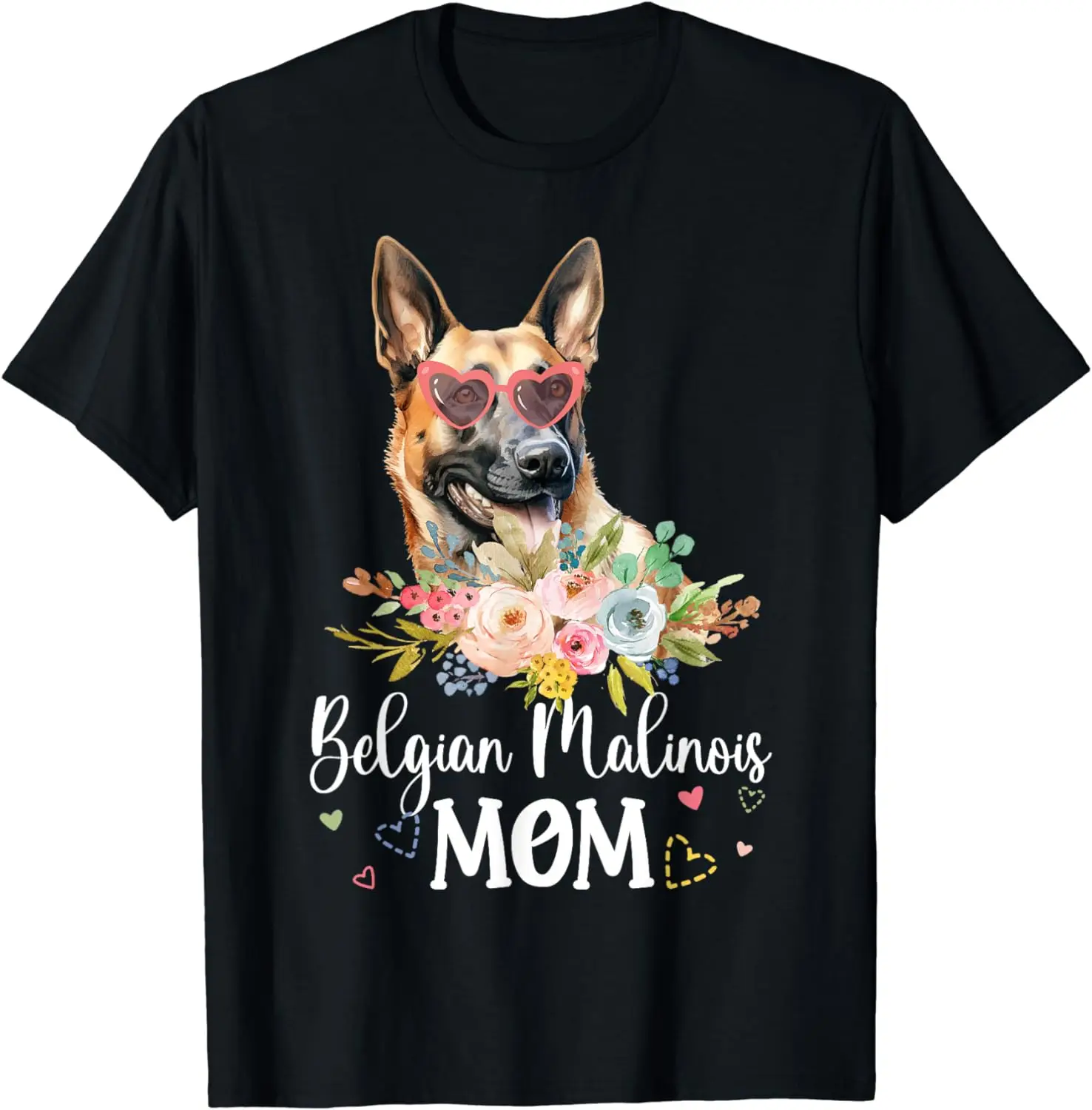 

Belgian Malinois Mom Mama Sunglasses Dog Lover T-Shirt