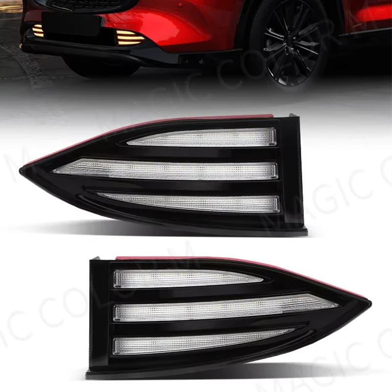 

LED DRL For 2022 2023 Mazda CX5 CX-5 Daytime Running Light Car Fog Dynamic Turn Signal Lamps White Yellow Blue Car Accessories