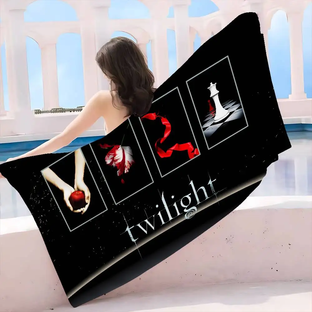 Vampire Fantasy Film T-Twilight Microfiber Printed Beach Towel Mountain Climbing Yoga Beach Swimming Running Soft Towel