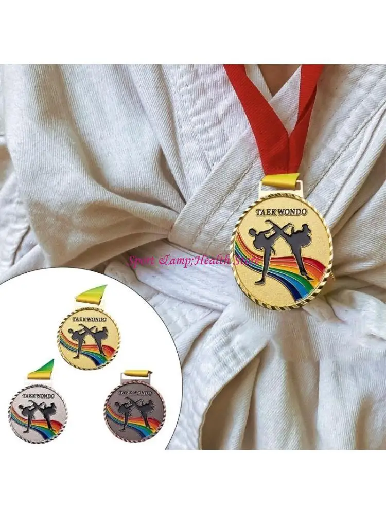 

Металлические золотые серебряные бронзовые медали с лентой, медали -победители для детей подростка