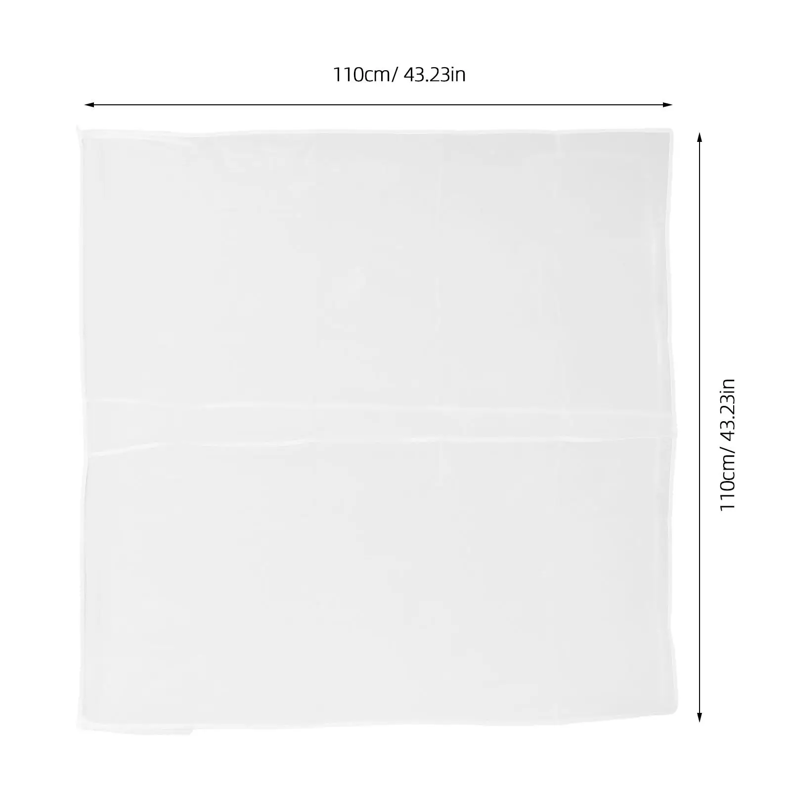 2Sets Clothing Rack Dust Covers Translucent Wardrobe Closet Cover Dustproof Storage for Bedroom Open Hanging Clothes Rack 43x43
