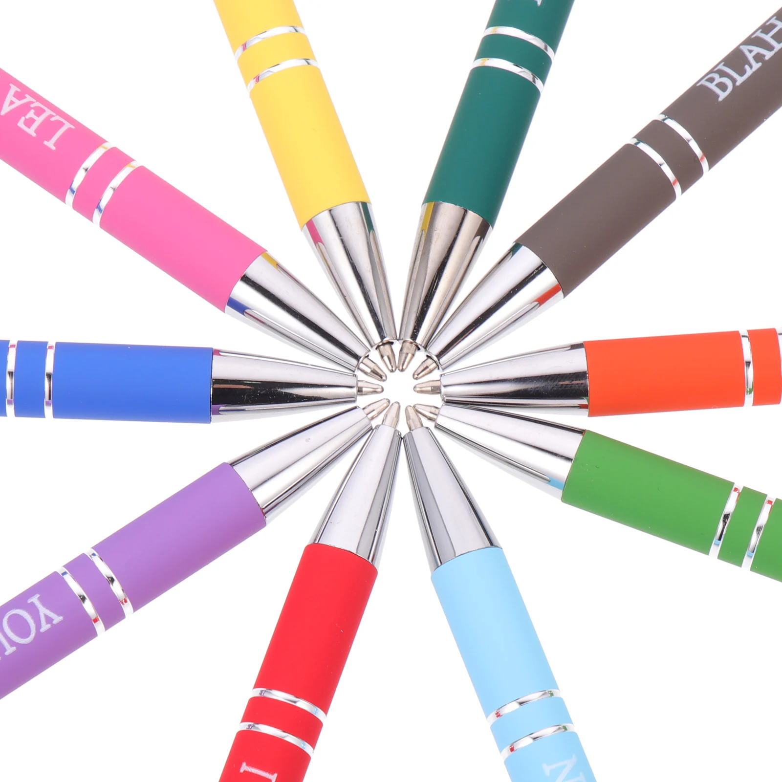 10pcs Multi-Function Ballpoint Pens Portable Writing Pens For Daily Use Office Adult Accessory Ergonomic Design Motivational