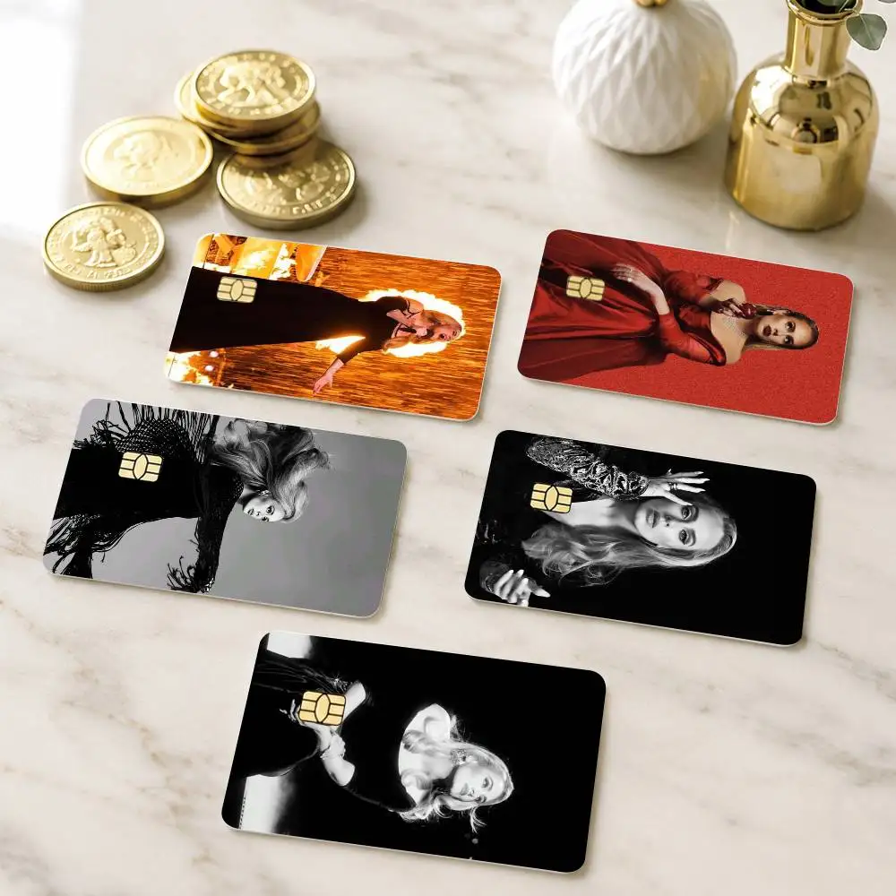 S-Superstar A-Adele Credit Card HD Stickers Small Chip Waterproof Sticker Game Card Decal Gift