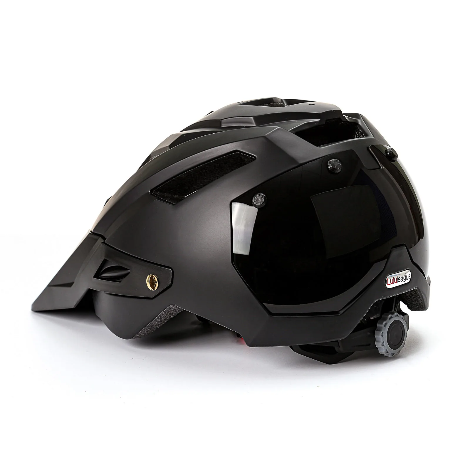 Removable and Adjustable Bicycle Helmet for Mountain Biking, Helmet with Goggles, Speed descent, Safety, AD032-J783