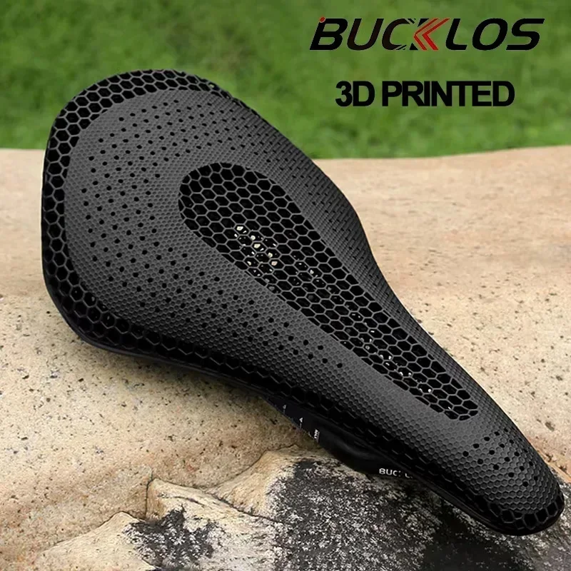 

Седло BUCKLOS с 3D принтом, 143 мм, 155 мм, полые, из углеродного волокна, удобные, дышащие, MTB, гравийный, дорожный велосипед, велосипедные сиденья, детали