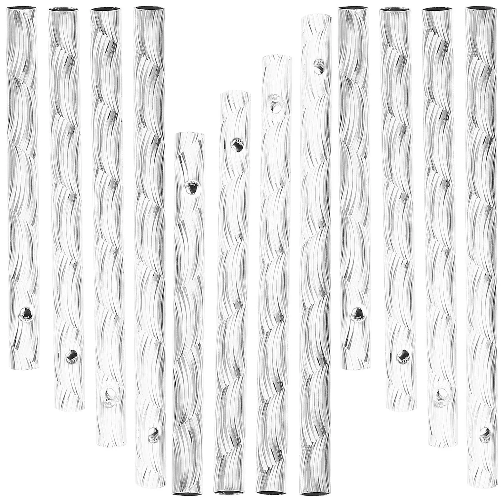 20 قطعة أنابيب الرنين لتقوم بها بنفسك المعادن لصياغة ملحقات جرس الرياح ديكور حديقة معلقة قلادة الألومنيوم الرياح الرنين استبدال #2