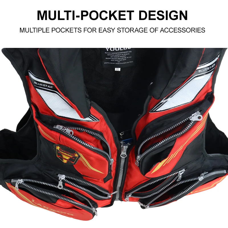 Chaqueta de pesca ZYZHE chaleco de flotación multifunción - imagen 3