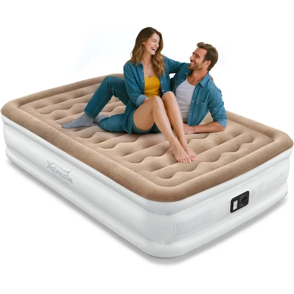 

Портативный надувной матрас со встроенным насосом, комфортная воздушная кровать для дома и кемпинга