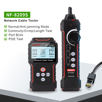 New NF-8209S LCD Network Cable Tester Wire Tracker PoECurrent  Length cabl RJ45 Cable Tracker multifunctional tester Tool