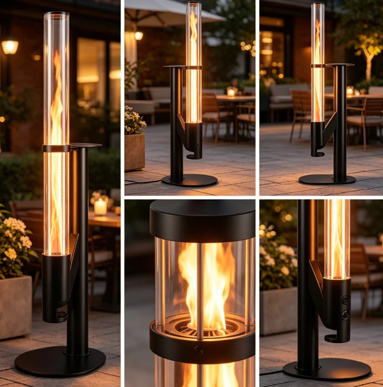 Outdoor Wood Pellet Rocket Stove High Efficiency Heating Furnace for Camping & Patio Use