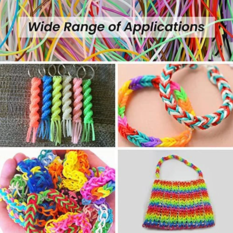 Pack Of 200 Plastic Chains 20 Color Bracelets With 10 Snaps And 10 DIY Key Rings