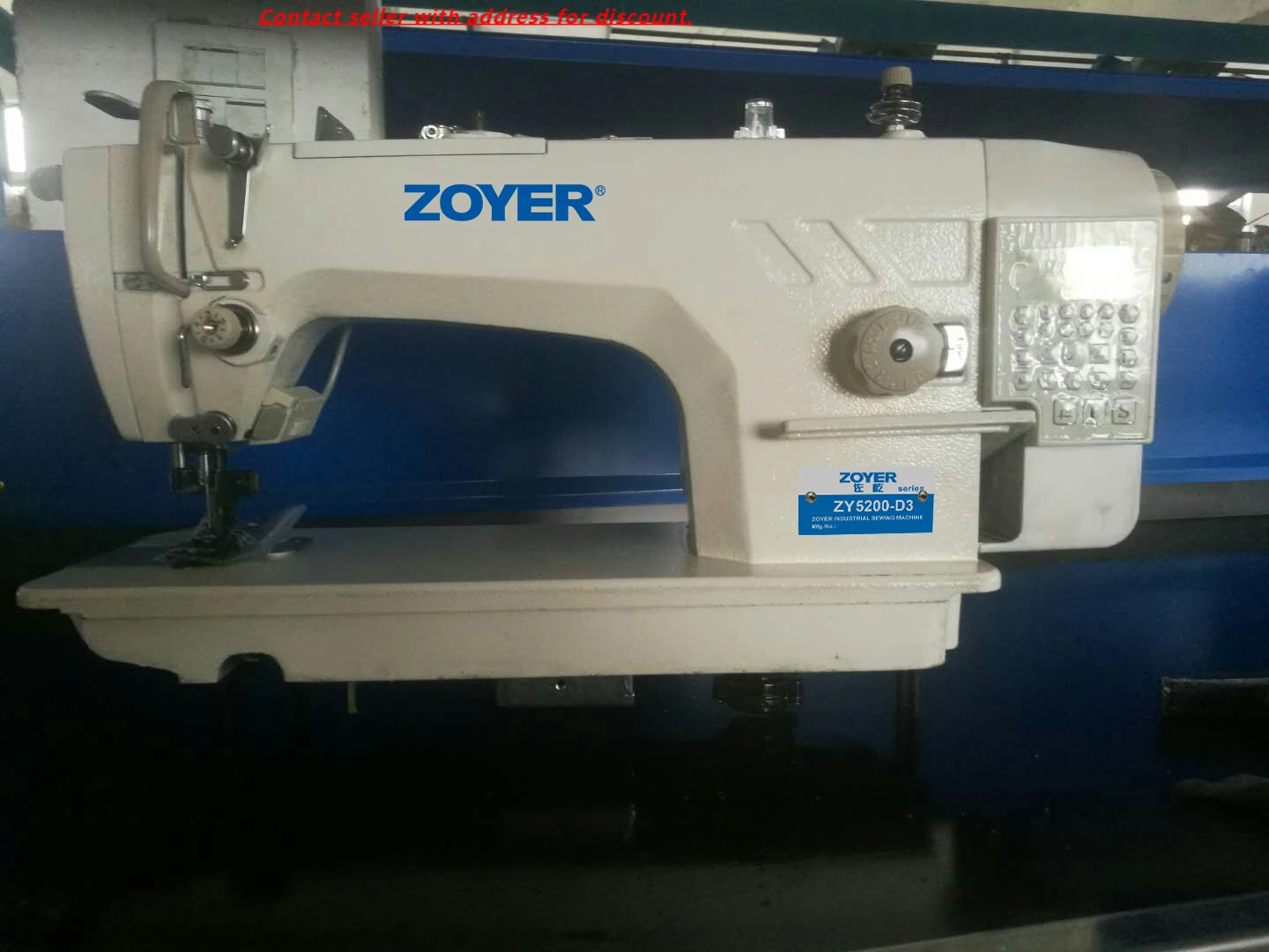 

Zoyer ZY5200-D3 Direct Drive Auto Trimmer High Speed Lockstitch Industrial Sewing Machine With Side Cutter