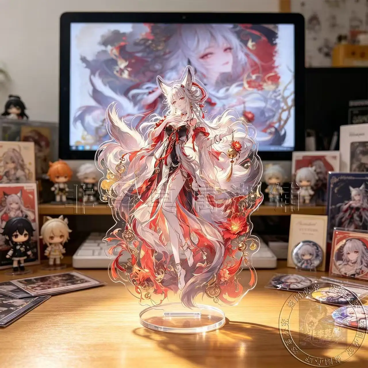 Wuthering Waves Yangyang Moonheart Fox Suisui Qingxiao Fan Merch Custom Acrylic Desktop Stand Anime Collection Ornament Gift