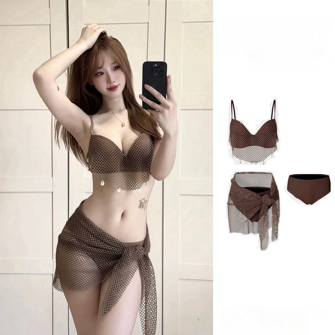 

Сексуальный купальник-бикини, комплект из футболки, чистый цвет, индивидуальный Sle онлайн, эксклюзивная молочная шелковая ткань, фиксированная накладка на грудь Seven Sve