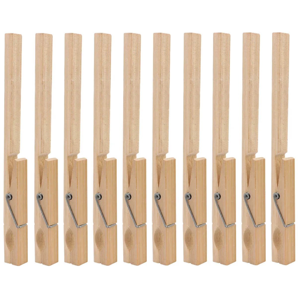 10 Pcs Wooden Test Tube Holder Laboratory Equipment Parts Vacuum Clamp for Pipe Clamps Spring Clip
