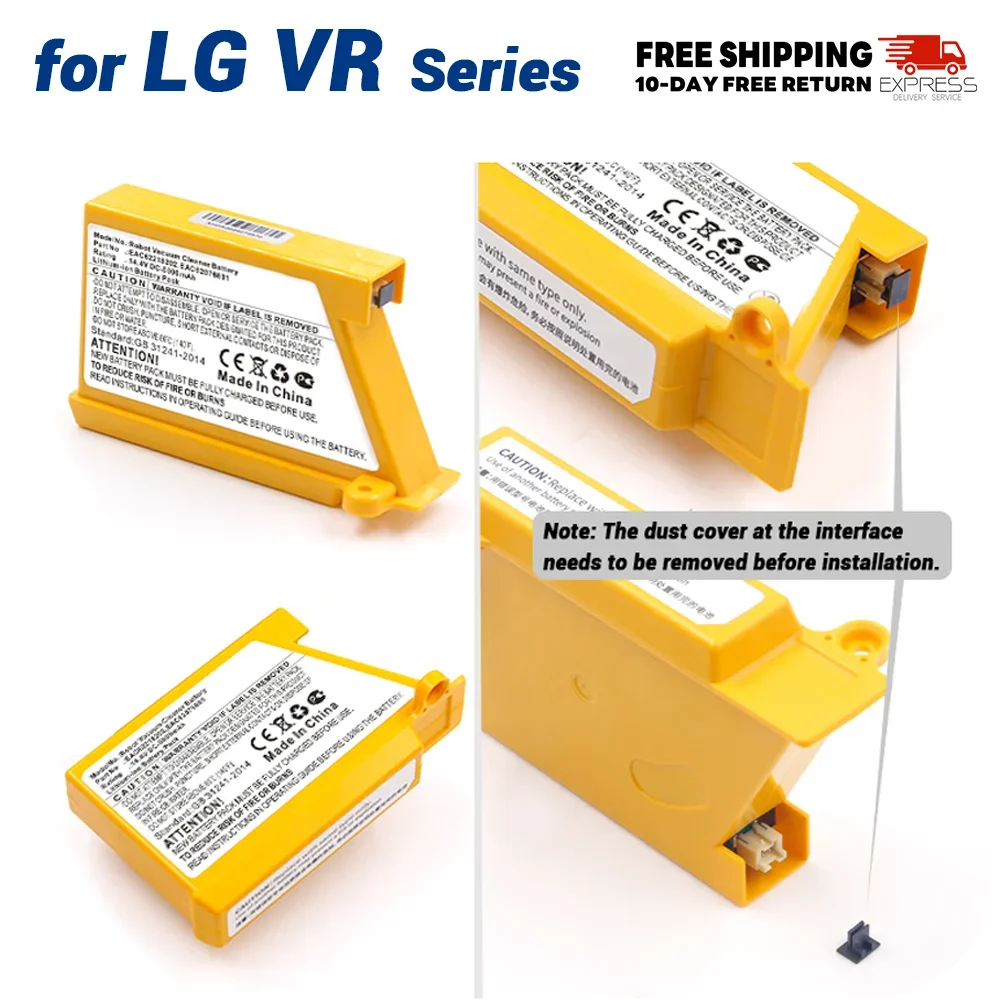 Новый аккумулятор для робота-пылесоса LG VR65720LVMP VR65715LVM EAC62218205 VR66750LVWP EAC60766107 AGM30061001.