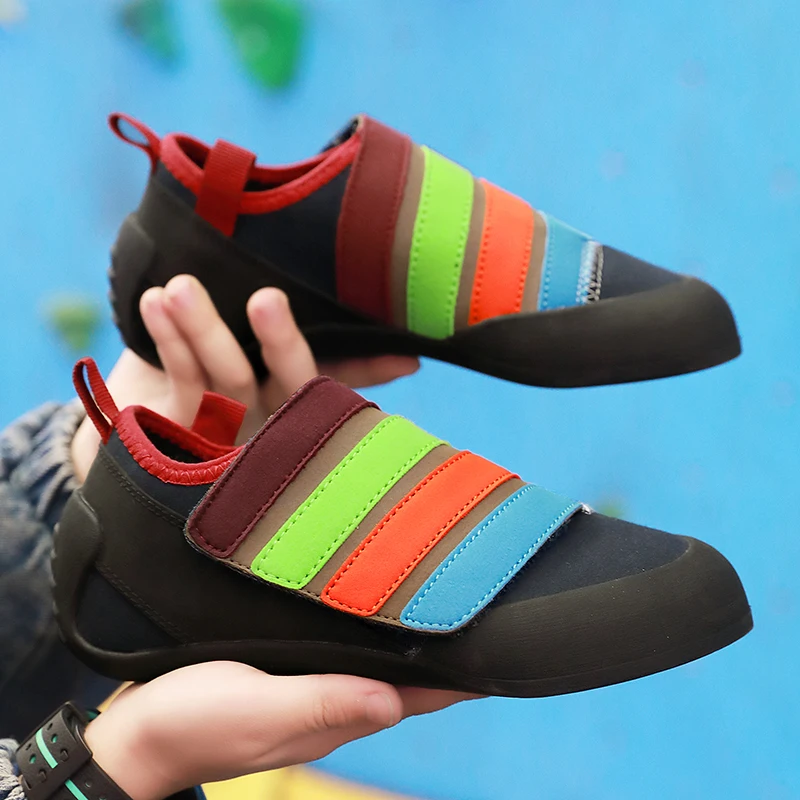 Teenager Professional Rock-Climbing Training Shoes Indoor Boys Girls Rock-Climbing Climbing Beginners Entry-level Shoes 901