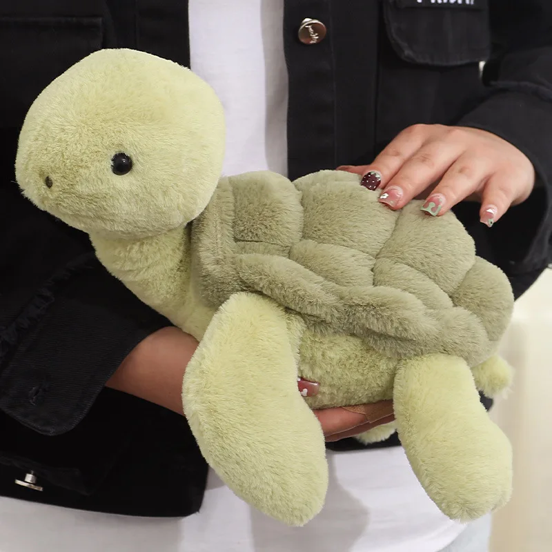 Ins Cream Cute Little Turtle Doll Plush Toys For Children Sleep Soothing Doll Pillow Room Decoration Children's Birthday Gifts