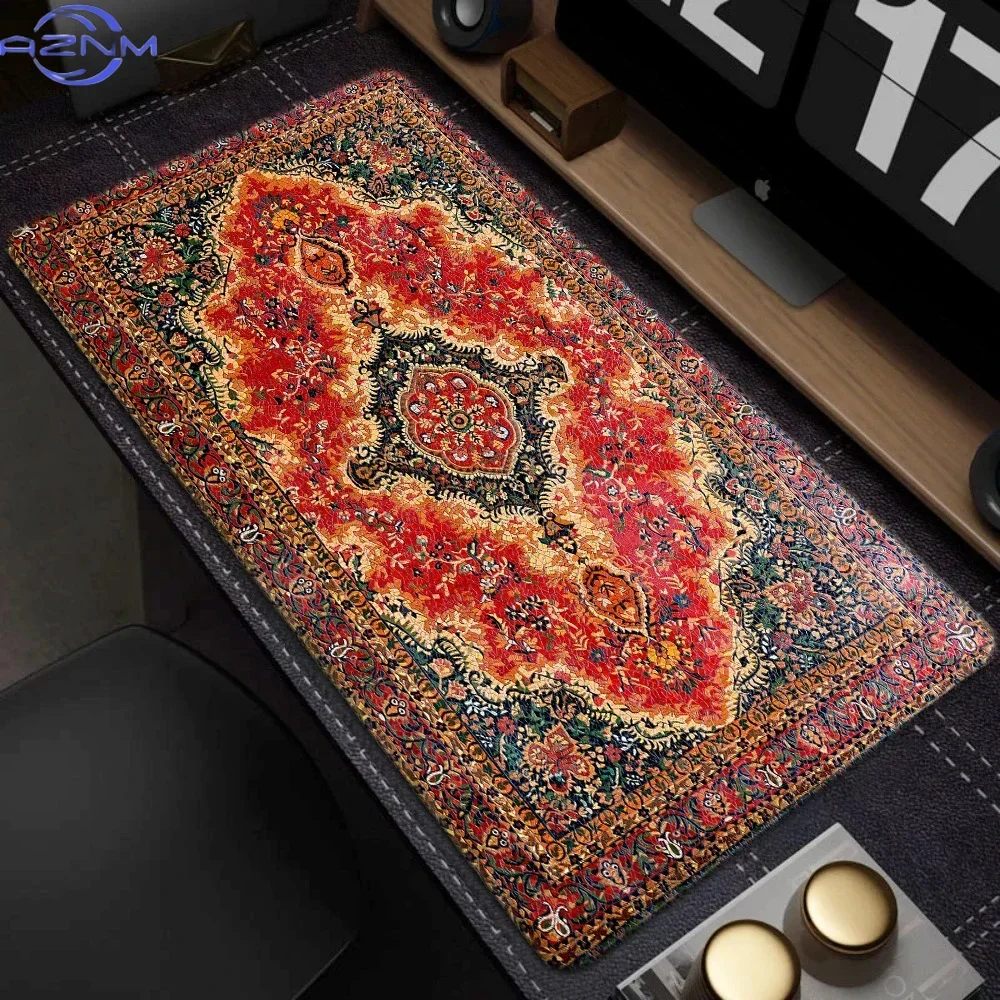 Hot Sell Persian HD Mousepad Large Big Office Carpet Cushion Gamer Desk Mat Computer Accessorie Table Speed Non-Slip Rubber Rug