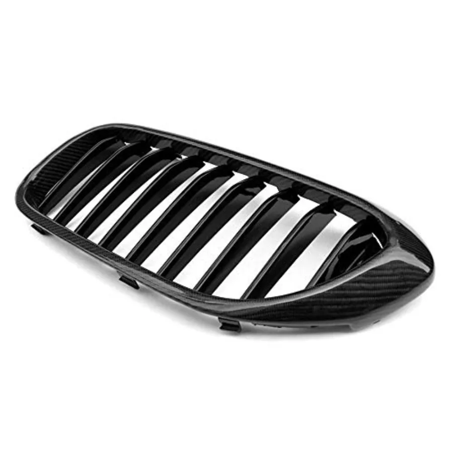 شبكة الكلى البديلة ذات الخط الواحد لسيارات BMW 5 Series G30 G38 20172019 مع لمسة نهائية من ألياف الكربون المحسنة الهوائية #6