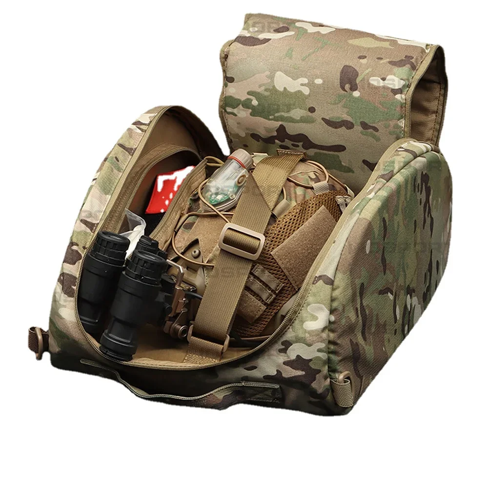 Camo Tactische Snelle Helmtas Militar Hunting Airsoft Equipment Opbergtas Anti-Gas Masker Tassen Motorfiets Fietshelm Tas