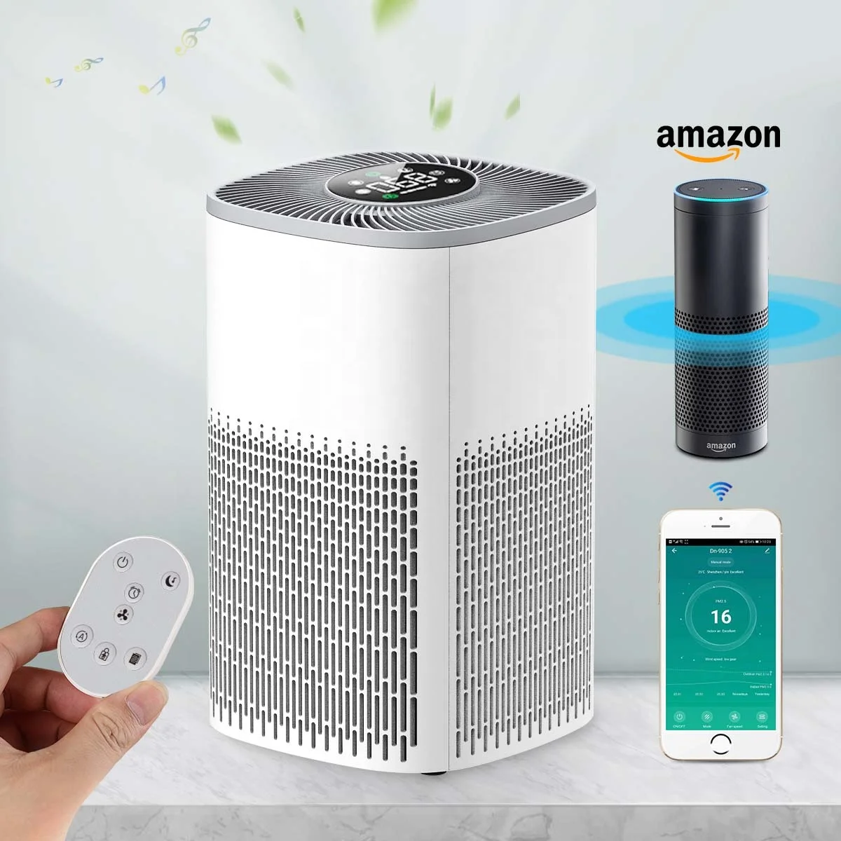 2023 Air Purifier 4 Pro Cleaner Smart OLED CADR 220m3/h Smartphone APP Air Purifier